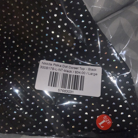 Women’s Black NIKKI POLKA DOT CORSET TOP | NEW/NWT!! 🖤 - Picture 8 of 9